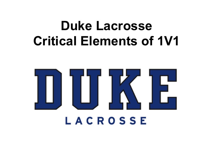 Article:  Duke Critical Elements of 1V1