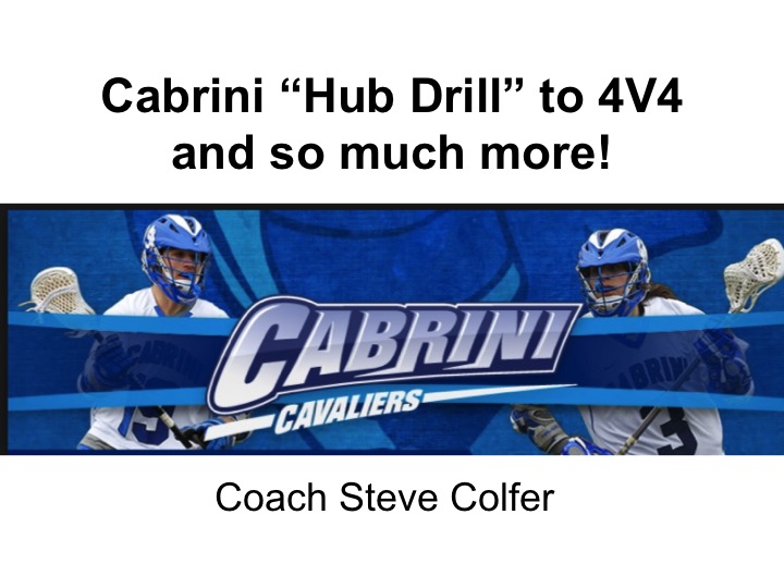 Article: Cabrini Hub Drill to 4V4 and so much more